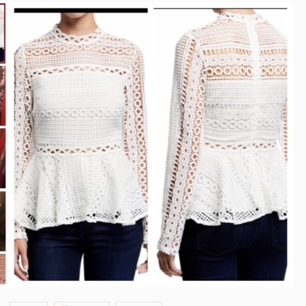 Endless Rose top in crochet lace.